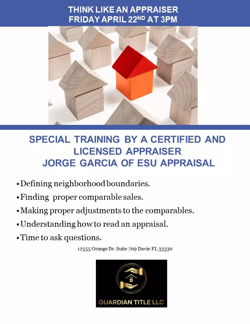 Training Think Like an Appraiser